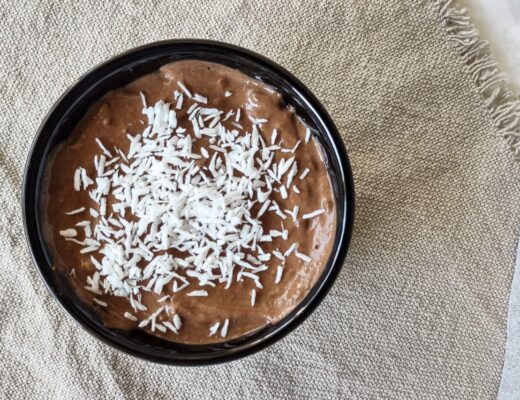 Tofu mousse carobe recept